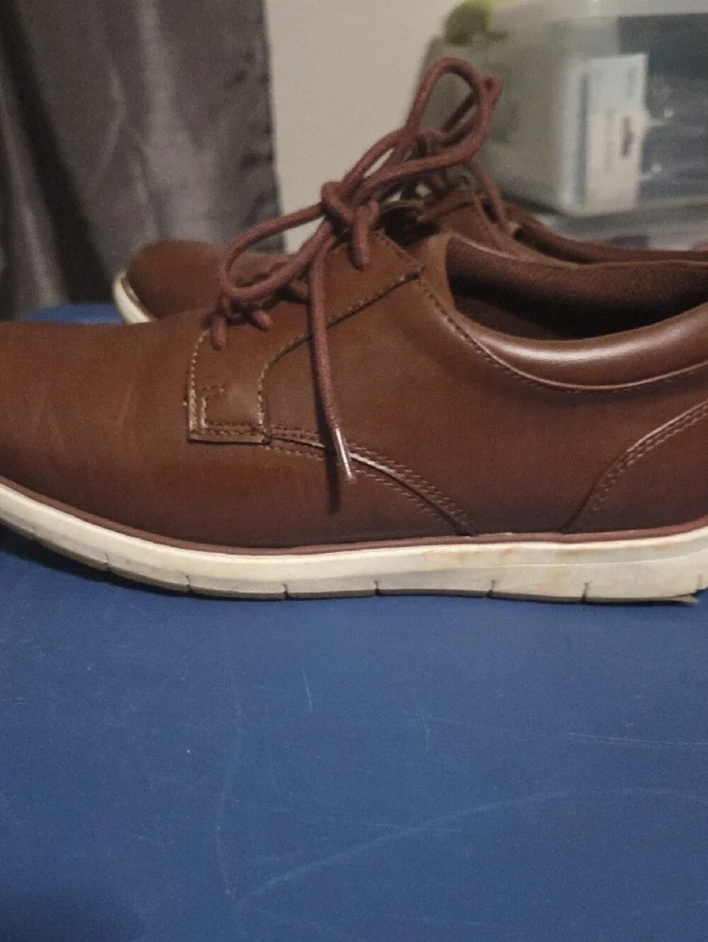 Goodfellow & Co Brown Leather Lace-Up Oxfords